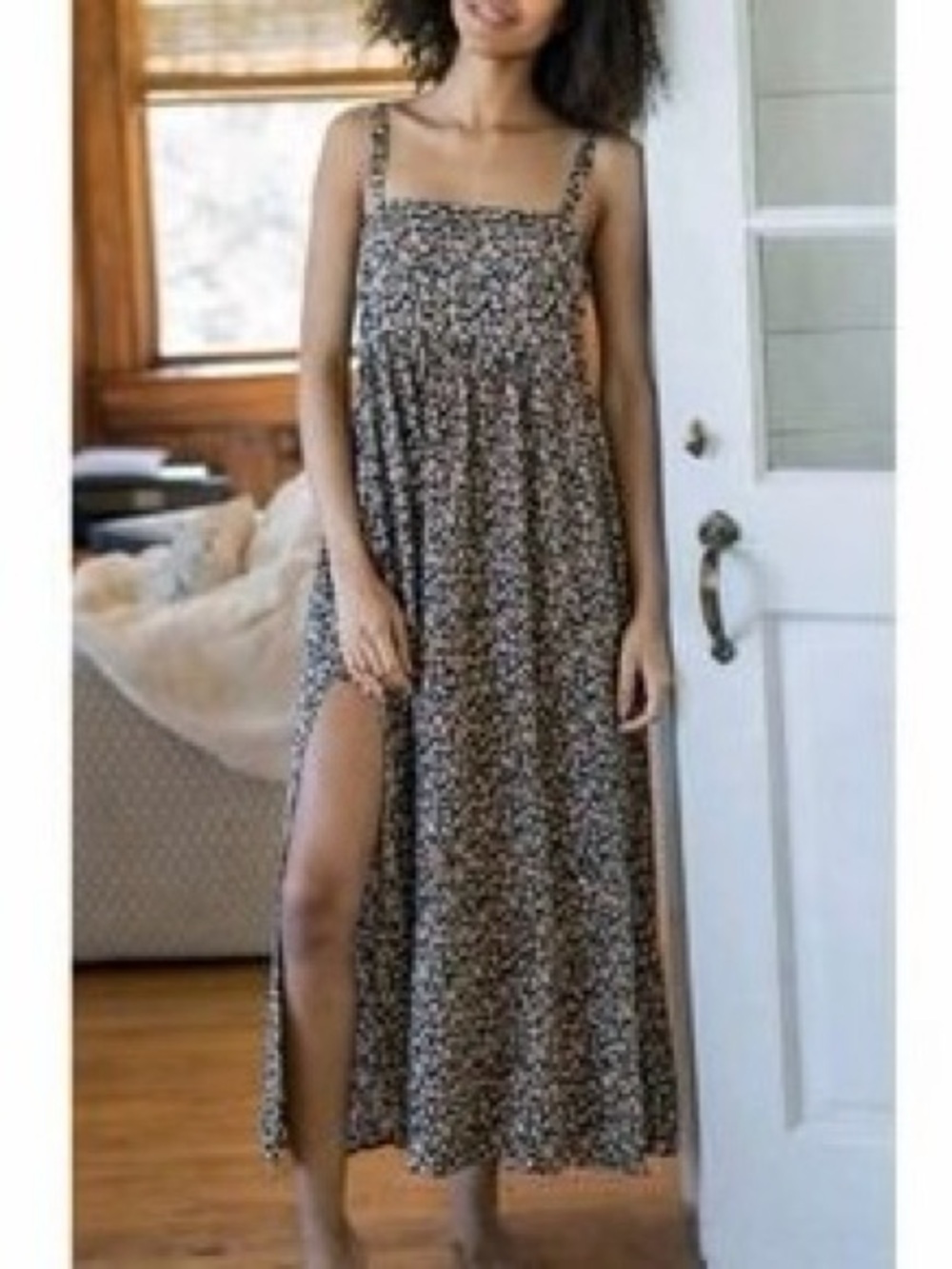 NATURAL LIFE Patti Floral Print Maxi Dress Size Medium